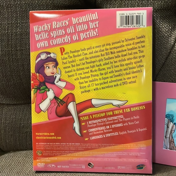 The Perils of Penelope Pitstop Hanna Barbera DVD set with collectible lithograph - Picture 3 of 13